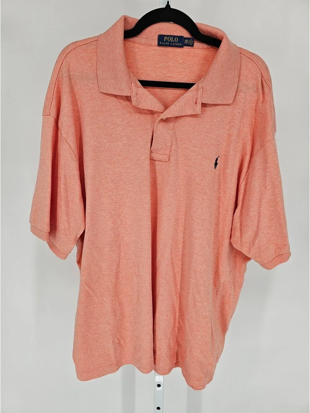Polo Ralph Lauren Mens Sz 2XB Short Sleeve Polo Shirt Salmon Pink